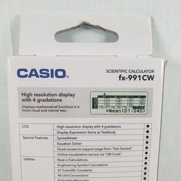 CASIO FX-991CW ClassWiz Scientific Calculator Math Algebra New Sealed in Box - Picture 7 of 10